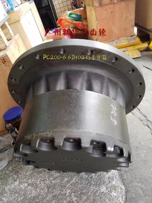 Mesin Ayunan Gearbox Excavator PC200-6 6D102 Berjalan Perjalanan Motor Gearbox